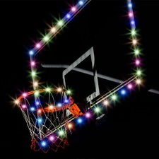 LED Basketball Hoop Light Set Remote Control Basketball Rim & Backboard Light