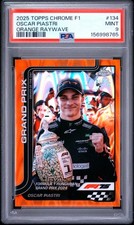 Topps 2025 Topps Chrome F1 Oscar Piastri #134 Orange Refractor /25 PSA 9