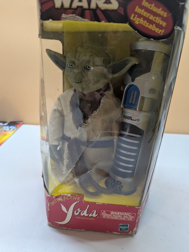 Konvolut 5 Vintage Star Wars Yoda Figuren POTF Interactive Yoda Hasbro 90er 2000er - Bild 8 von 10