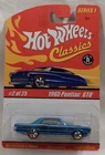 1965 Pontiac GTO Hot Wheels Classics 2005 Spectraflame Light Blue Redlines