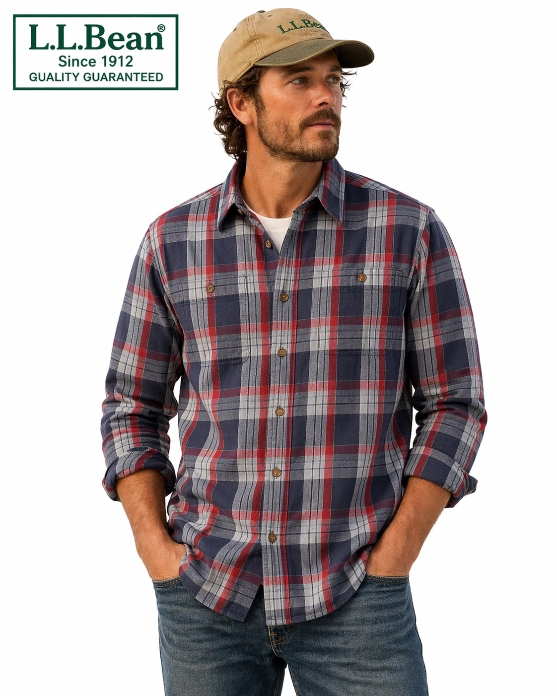 L.L.Bean Men's M Flannel 100% Cotton Shirt Blue outdoor hunting fishing hiking
Opens in a new window
