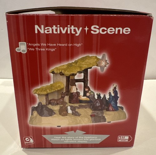 Vintage Gemmy Narrated Nativity Scene Christmas Story Lights Sound Works Great - Picture 9 of 10