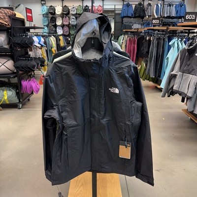 The North Face Vesper Peak Men Dryvent Waterproof Lightweight Rain Jacket Black