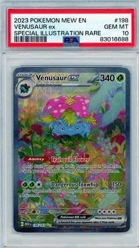 2023 Pokemon MEW-EN 151 Venusaur Special Illustration Rare #198 PSA 10 Gem Mint