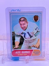 1968 Topps #130 Alex Karras Corner Wear/Small Spotting