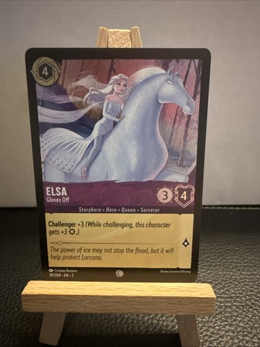 Lorcana Disney 39/204 Elsa Gants Off Cold Foil Card TCG Rise of the Floodborn