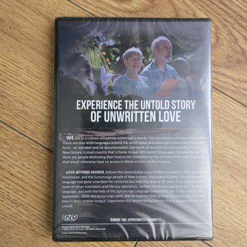 RARE SEALED: Love Beyond Words (DVD Alan Marsala 2012) Christian Documentary - Imagen 3 de 7