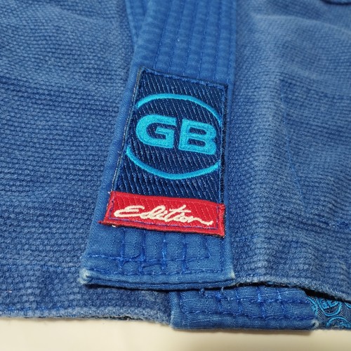 Gracie Barra Equipe Jiu Jitsu BJJ Gi Jacke und Hose Jugend Y4 blau GBY4B#05 - Bild 14 von 22