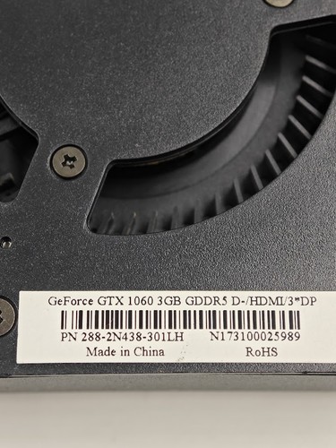 GeForce GTX 1060 3GB Graphics Card - Used, Working - Picture 7 of 9