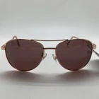 Foster Grant PRELUDE ROSE POL Gold  POLARIZED Aviator Sunglasses MAXBLOCK