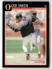 1991 SCORE #825 OZZIE SMITH ST. LOUIS CARDINALS