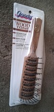 Vintage NOS 8  Goody 7106 Wood Grain Vented Blow Styling Brush 1993 Ball Tip NEW