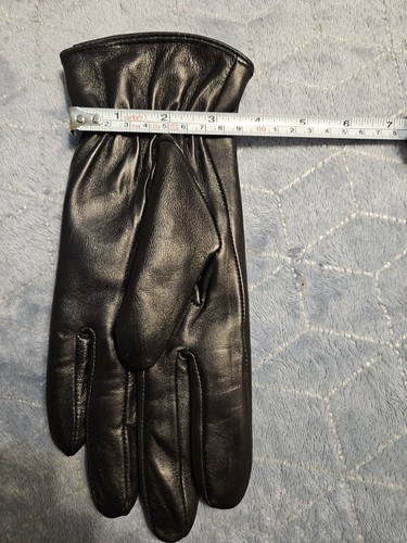 Feiqiaoush Neu Lederhandschuhe Damen M schwarz 100% Lammfell mit Kaschmirfutter - Bild 10 von 12