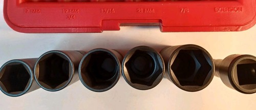 MAC TOOLS 6 PC DEEP THINWALL IMPACT SOCKET SET  DTS6-SET WITH CASE New - Bild 7 von 8