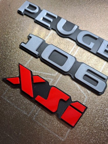 PACK Peugeot 106 XSI 3D emblem / PACK emblemas Peugeot 106 xsi en 3D - Picture 5 of 7
