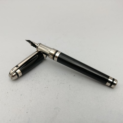S.T. Dupont Olympio Xl Black Diamond Chinesischer Lack Füllfederhalter 18K Feder selten - Bild 17 von 21