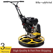 Power Trowel 7HP Gas-Powered Concrete Cement Surface Smooth Finish w/ Float Pan
