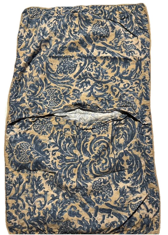 Ralph Lauren THE LANDING Damask BLUE King Pillow Shams 36 1/2” x 21 1/2” - Image 2 of 4