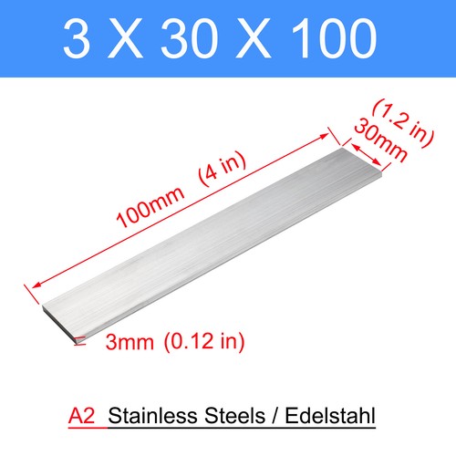 Stainless Steel Flat Bar 3mm - 8mm Thickness Many Sizes & Lengths Grade 304 GS - Picture 20 of 139