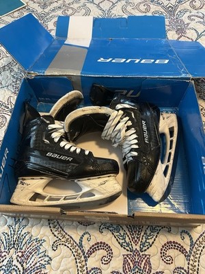 Bauer Supreme Mach SR Ice Hockey Skates Black/White Senior Lock-Fit Pro