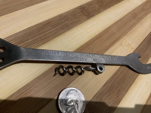 Vintage Beer Bottle Opener Spoon Corkscrew Northern Automotive MI - KD Tools PA - Picture 2 of 9