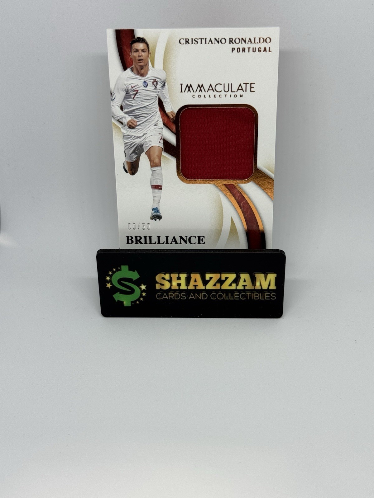 2020 Immaculate CRISTIANO RONALDO /50 Match Worn/Used Patch Portugal B-CR7 MEM