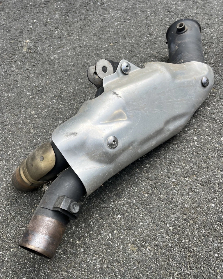 09-14 YAMAHA 14B 14B-7 YZF R1 OEM TUBOS DE ESCAPE COLECTOR SILENCIADORES Foto 3 de 4
