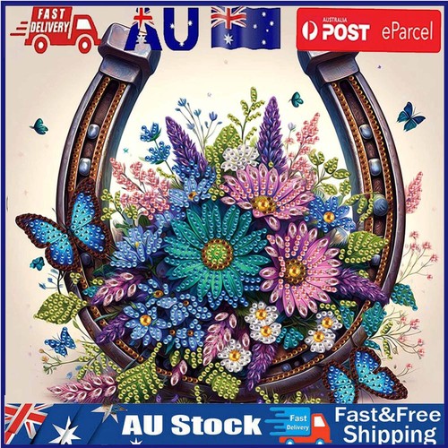 Horseshoe 5D DIY Partial Special Shaped Drill Diamond Painting Kit 30x30cm