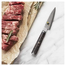 MIYABI BLACK 5000MCD67 3.5-inch, Paring Knife, Handcrafted in Japan
