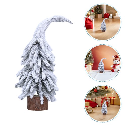  Pequeño árbol de Navidad decoración mesa pino pequeño Navidad para manualidades árboles artificiales - Imagen 3 de 12