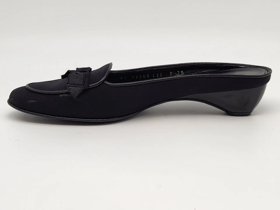 Mula con arco Salvatore Ferragamo - tela negra talla 8AA Foto 4 de 4