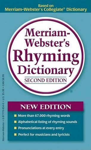 Merriam-Webster's Rhyming Dictionary by Merriam-Webster (English) Paperback Book