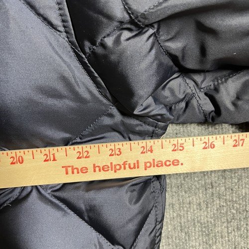 VINTAGE 90s Polo Ralph Lauren Jacket Mens Large Blue Quilted Down Puffer Bomber - Bild 23 von 24