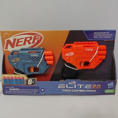Nerf Elite 2.0 Trio Combo Pack Dual Blaster Battling Dart Blasters w/ 6x Darts