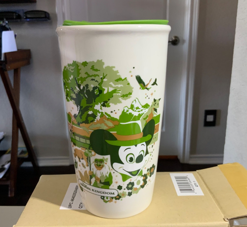 2021 Disney Parks Animal Kingdom Starbucks Ceramic Travel Tumbler - Picture 1 of 5
