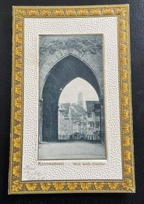 Ak Postkarte, Ravensburg, Prägekarte , Blick durchs Obertor (k2)