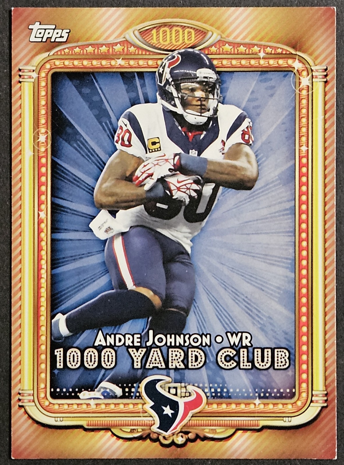 2013 Topps 1000 Yard Club #4 Andre Johnson Houston Texans