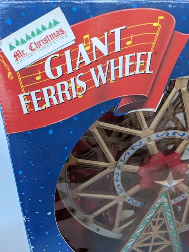 1994 Mr. Christmas Giant Ferris Wheel Lights and Music 20 Favorite Carousel - Picture 2 of 22