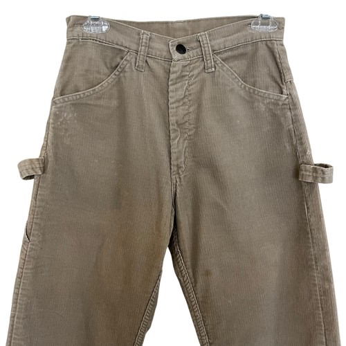 Washington Dee Cee | Vintage 70s Beige Tan Corduroy Carpenter Pants Workwear USA - Bild 2 von 10