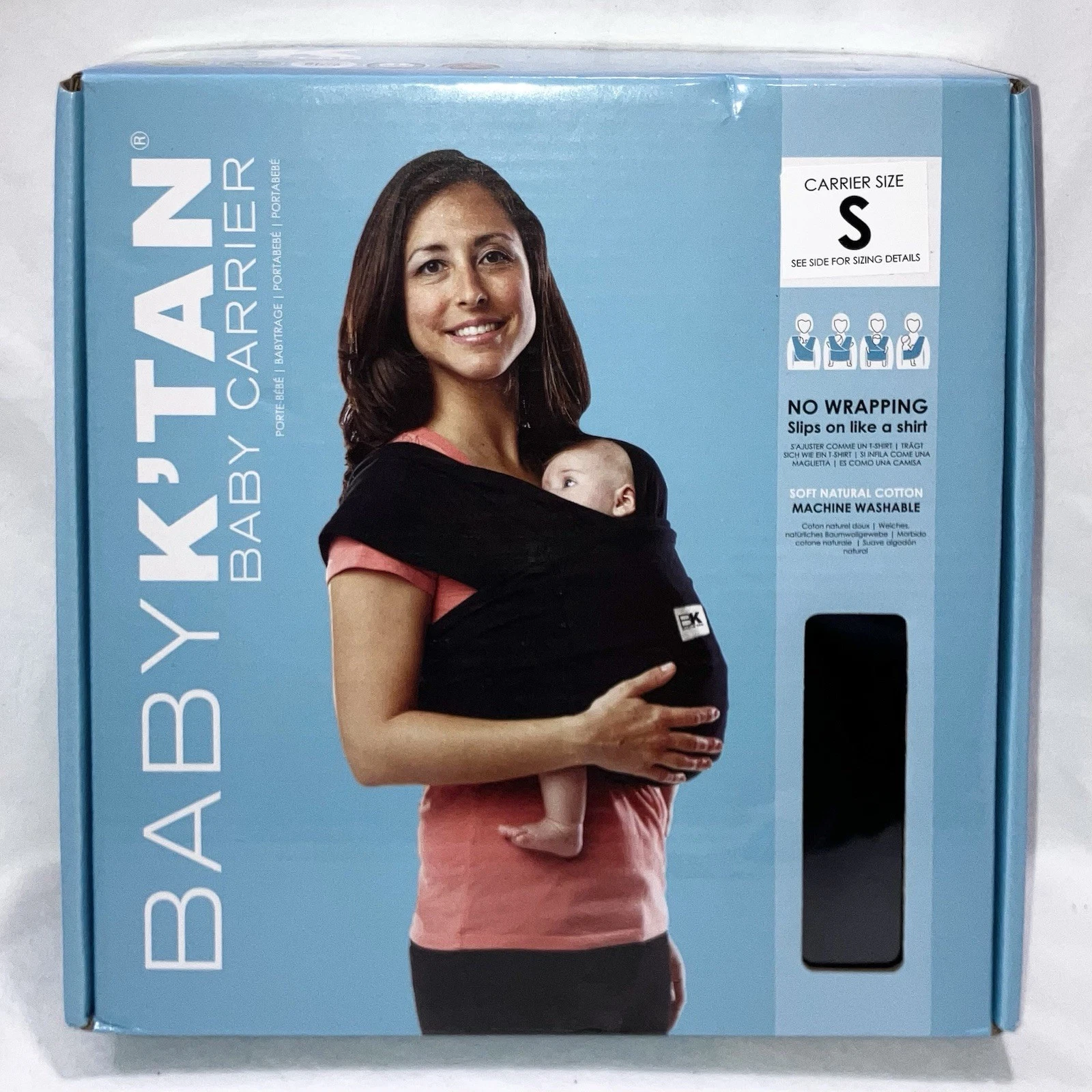 Original Baby K'tan Baby Carrier #1 Easy Pre-Wrapped Soft Slip-On No Rings NIB