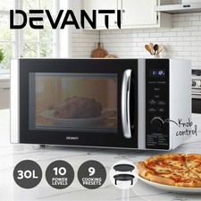 Devanti 30L Microwave Oven 4-IN-1 Air Fryer Convection Grill