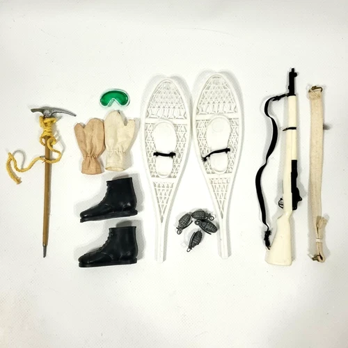 1965 GI Joe Action Soldier Mountain Snow Troops & Ski Patrol Accessory Lot 7527