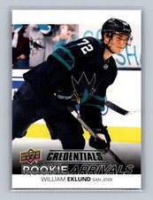 2021-22 Upper Deck Credentials - Rookie Arrivals William Eklund #RA-12 (RC)