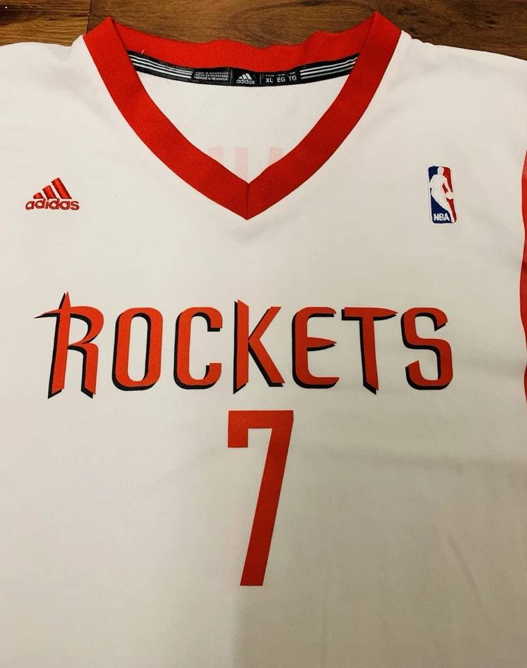 Rare Jeremy Lin Linsanity Houston Rockets Adidas Home Jersey Swingman Size XL - Image 3 of 4