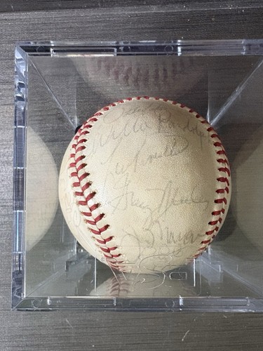 1976 Yankees Team Signed Official American League Baseball Dual PSA/DNA Graded. - Picture 4 of 9