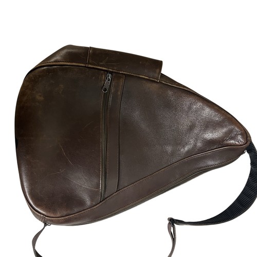 Vintage LL Bean Ameribag Leder Braun Gesunder Rücken Crossbody Sling Bag Rucksack - Bild 8 von 11