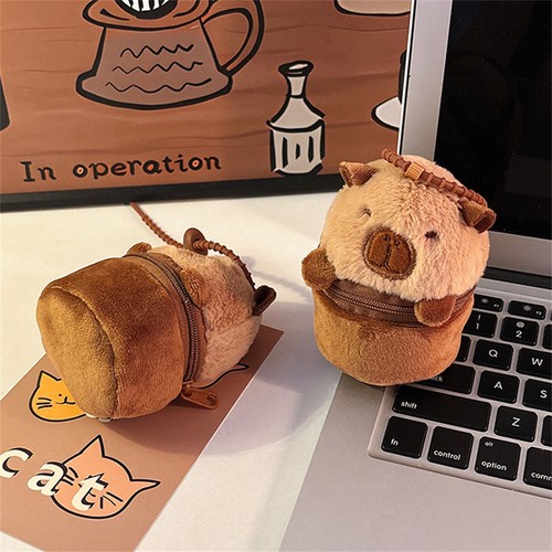 Plush Coin Purse Cartoon Small Wallet Kids Portable Headphone Case Storage Bags - Picture 3 of 14