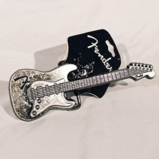 Fender Guitar Belt Buckle Musician Rock  Roll Pop Music Country VTG