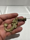 Fish  Knob Brass Handmade Golden Finish Bathroom Wardrobe Door Knobs