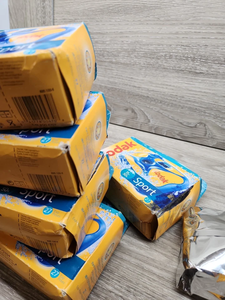 (6) KODAK Water & Sport AQUA SPORT Submarino 35mm Dispositivo CÁMARA Impermeable 50' Foto 4 de 4